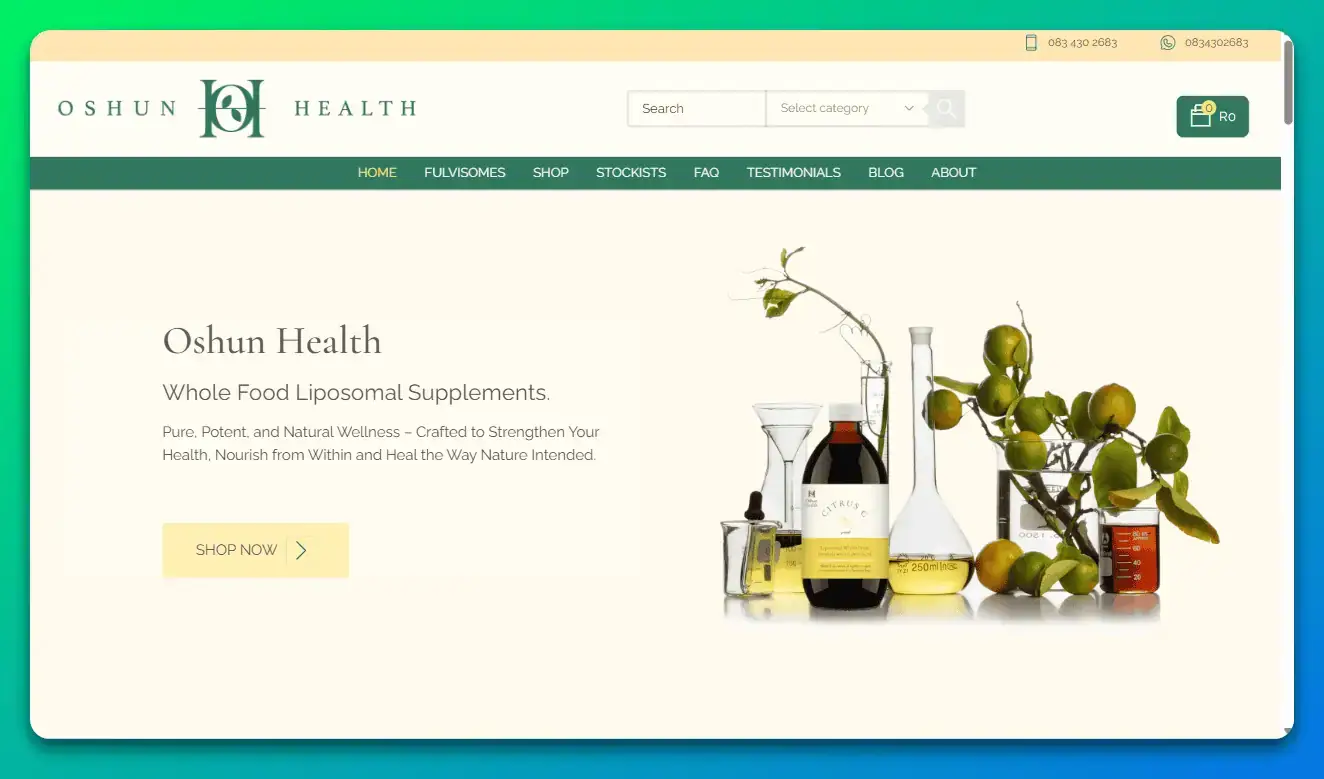 Oshun health portfolio